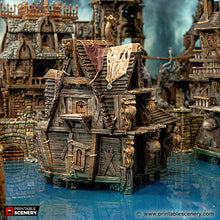 Load image into Gallery viewer, The Stewards Hideaway - Cities of Ramshackle and Ruin - Printable Scenery - Terrain, Wargaming, D&amp;D, DnD