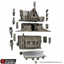 Load image into Gallery viewer, The Stewards Hideaway - Cities of Ramshackle and Ruin - Printable Scenery - Terrain, Wargaming, D&amp;D, DnD
