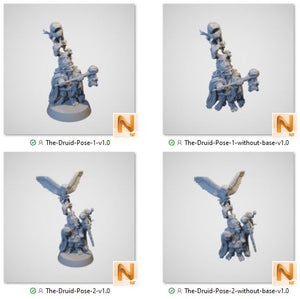 The Druid - Rise of the Halflings - Printable Scenery - Terrain, Wargaming, D&D, DnD 28mm 32mm 40mm 54mm