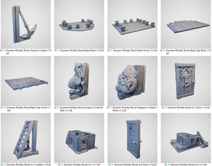 The Gunners Rickety Roost - Cities of Ramshackle and Ruin - Printable Scenery - Terrain, Wargaming, D&D, DnD