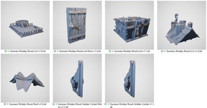 The Gunners Rickety Roost - Cities of Ramshackle and Ruin - Printable Scenery - Terrain, Wargaming, D&D, DnD