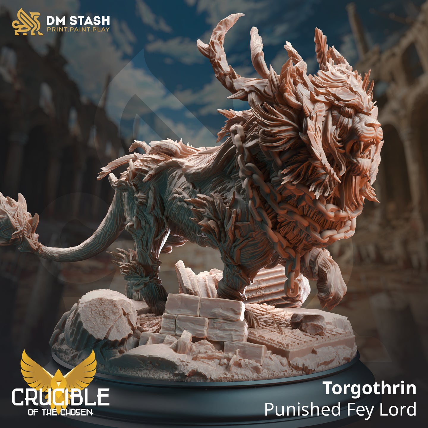 Torgothrin Punished Fey Lord - Crucible of the Chosen - DM Stash - Wargaming D&D DnD, 28mm, 32mm, 40mm, 54mm, 75mm