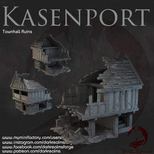 Townhall Ruins - Kasenport  - Dark Realms Terrain Wargaming D&D DnD