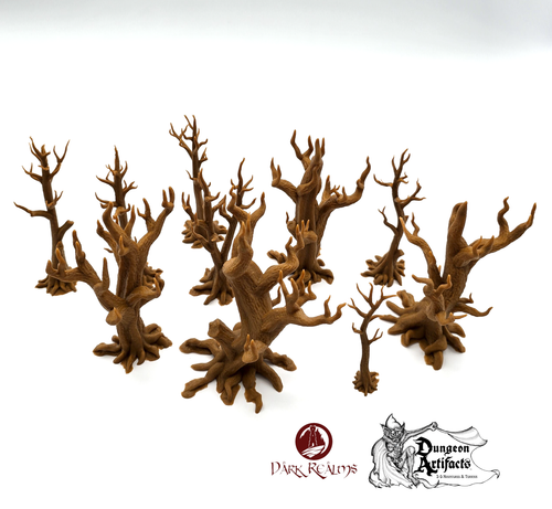 Trees (No Foliage) - Evergreen Wilds - Dark Realms Terrain Wargaming D&D DnD