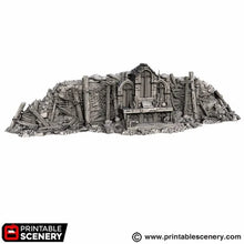 Load image into Gallery viewer, Trench Altar - Darkness &amp; Desolation - Trench Tombs - Printable Scenery - Wargaming Terrain