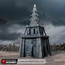 Load image into Gallery viewer, Trench Chapel - Trench Tombs - Darkness &amp; Desolation - Printable Scenery - SystemHEX Terrain D&amp;D DnD