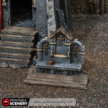 Load image into Gallery viewer, Trench Chapel - Trench Tombs - Darkness &amp; Desolation - Printable Scenery - SystemHEX Terrain D&amp;D DnD