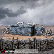 Load image into Gallery viewer, Trench Mausoleum - Trench Tombs - Darkness &amp; Desolation - Printable Scenery - SystemHEX Terrain D&amp;D DnD