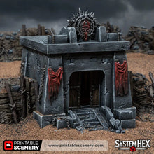 Load image into Gallery viewer, Trench Tomb - Darkness &amp; Desolation - Trench Tombs - Printable Scenery - Wargaming Terrain
