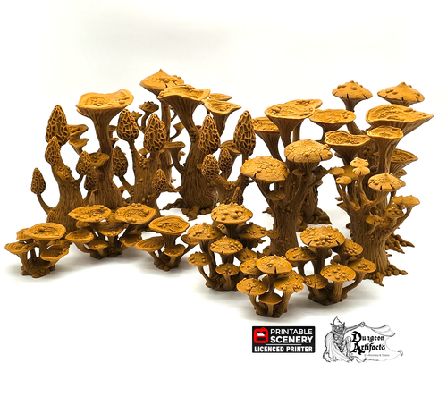 Ultimate Mushroom Forest Set - 15mm 28mm 32mm Clorehaven Goblin Grotto Wargaming Terrain Scatter D&D DnD