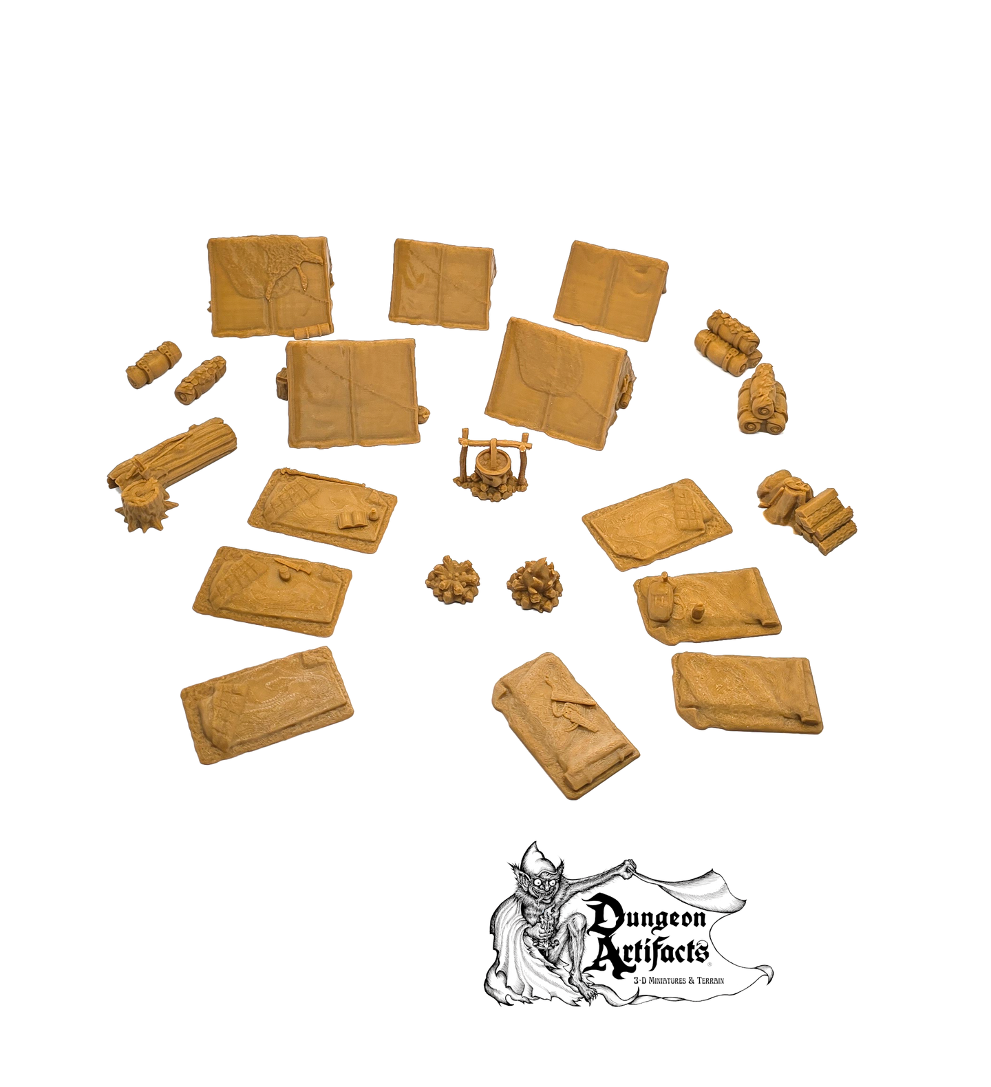 Ultimate RPG Camp Set - 28mm 32mm Cast N Play Hero's Hoard Wargaming Tabletop Scatter Miniatures Terrain D&D, DnD