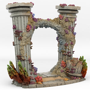 Underwater Temple Portal With Its Whirlwind Effect - Print Your Monsters - Wargaming D&D DnD
