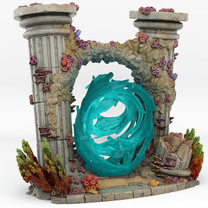Underwater Temple Portal With Its Whirlwind Effect - Print Your Monsters - Wargaming D&D DnD