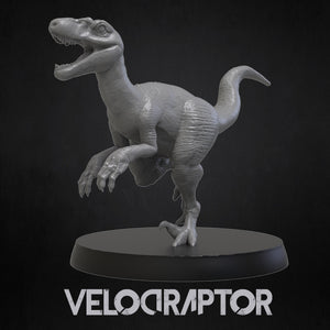 Velociraptor - Dinosaurs Set 2 - 3D IP Studios - Terrain Wargaming D&D DnD 28mm 32mm 40mm 54mm 75mm 100mm 125mm