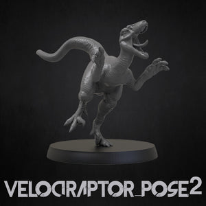 Velociraptor With No Feathers - Dinosaurs Set 4 - 3D IP Studios - Terrain Wargaming D&D DnD 28mm 32mm 40mm 54mm 75mm 100mm 125mm