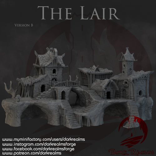 The Lair (Set B) - Black Thorn Keep - Dark Realms Terrain Wargaming D&D DnD