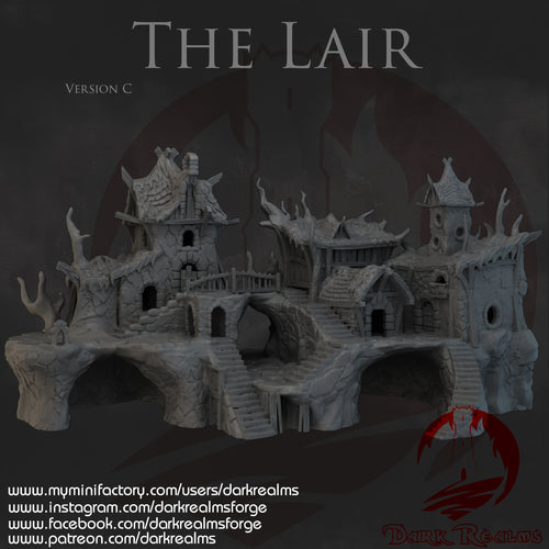 The Lair (Set C) - Black Thorn Keep - Dark Realms Terrain Wargaming D&D DnD