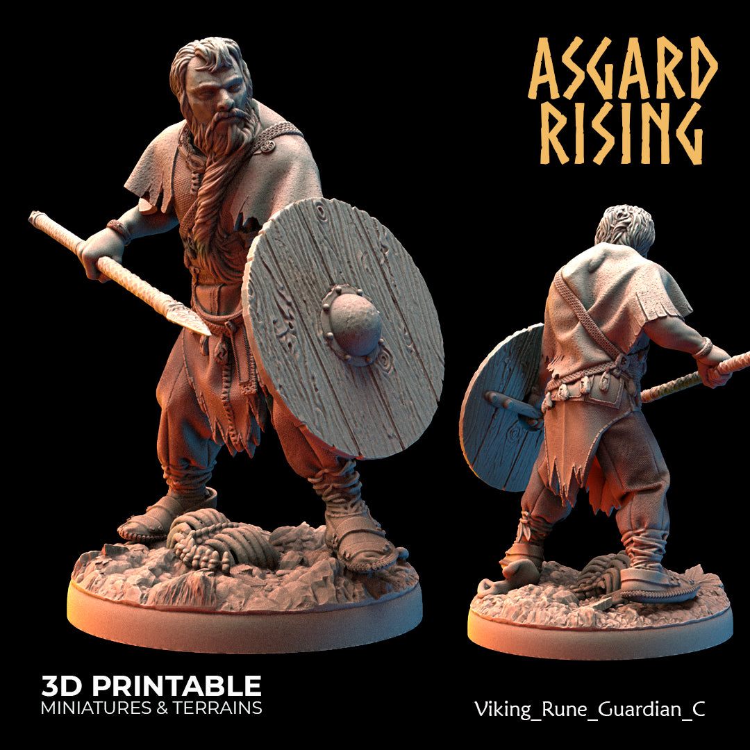 Raven Clan Viking Rune Guardian C - Asgard Rising - Wargaming D&D DnD