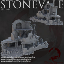 Load image into Gallery viewer, Villa 2 Ruins - Stonevale - Dark Realms Terrain Wargaming D&amp;D DnD