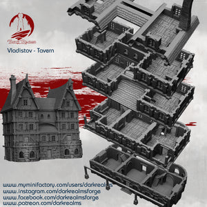 Market Town Tavern - Vladistov - Dark Realms Terrain Wargaming D&D DnD