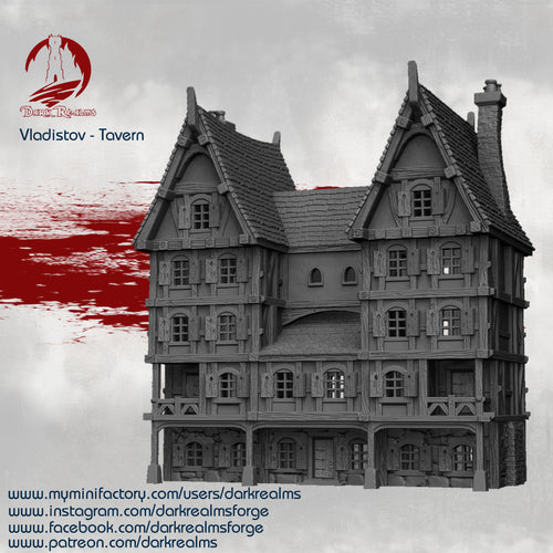 Market Town Tavern - Vladistov - Dark Realms Terrain Wargaming D&D DnD