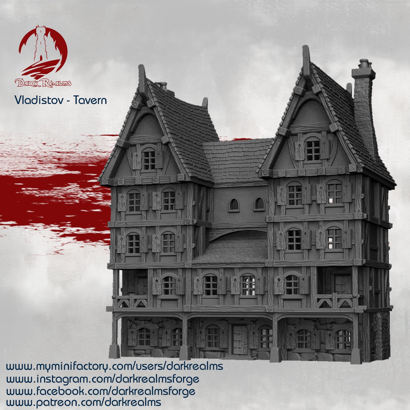 Market Town Tavern - Vladistov - Dark Realms Terrain Wargaming D&D DnD