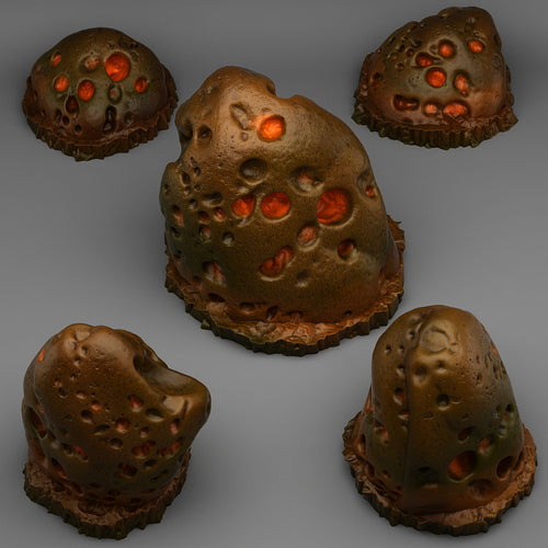 Volcano Rocks - Print Your Monsters - Wargaming D&D DnD