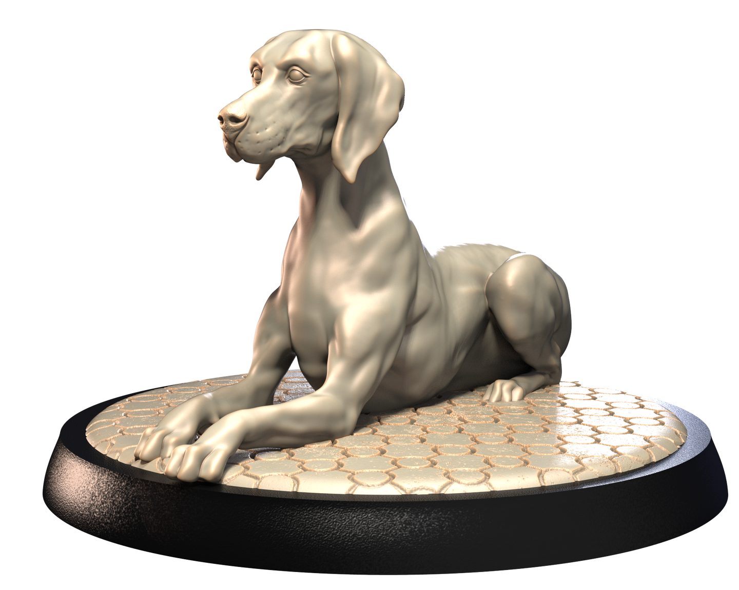 Weimaraner - Dogs Vol 1 - 3D IP Studios - Terrain Wargaming D&D DnD 28mm 32mm 40mm 54mm 75mm 100mm 125mm