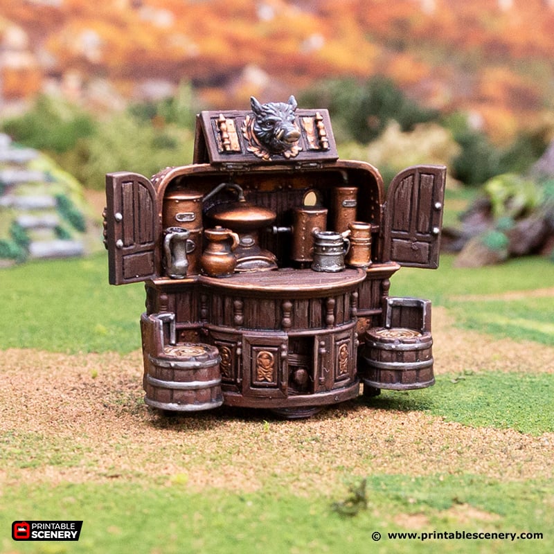 Whiskey Merchants Distillery - Rise of the Halflings - Printable Scenery - Terrain, Wargaming, D&D, DnD 28mm 32mm 40mm 54mm