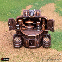 Load image into Gallery viewer, Whiskey Merchants Distillery - Rise of the Halflings - Printable Scenery - Terrain, Wargaming, D&amp;D, DnD 28mm 32mm 40mm 54mm