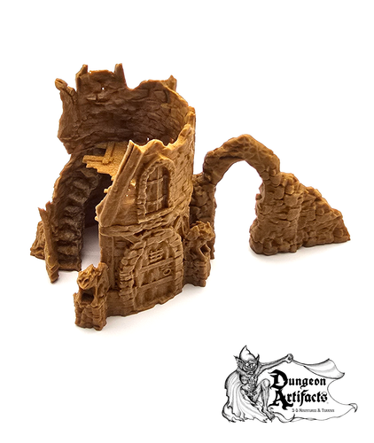 Wintertide Tower Ruins - 15mm 28mm 32mm Wilds Wargaming Terrain D&D, DnD