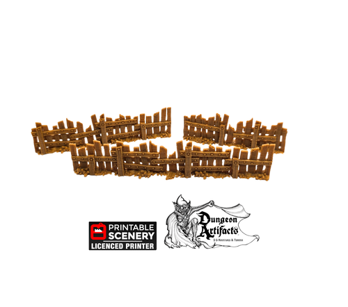 Ye Old Fence - The Lost Islands 15mm 28mm 32mm Wargaming Terrain D&D, DnD