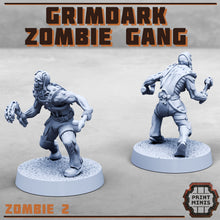 Load image into Gallery viewer, Grimdark Zombie Gang - Print Minis - Terrain Wargaming D&amp;D DnD 28mm 32mm 40mm 54mm
