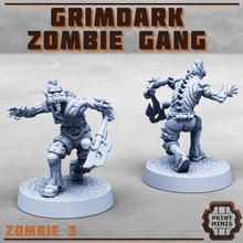 Load image into Gallery viewer, Grimdark Zombie Gang - Print Minis - Terrain Wargaming D&amp;D DnD 28mm 32mm 40mm 54mm