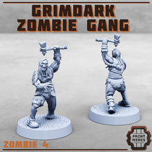 Load image into Gallery viewer, Grimdark Zombie Gang - Print Minis - Terrain Wargaming D&amp;D DnD 28mm 32mm 40mm 54mm