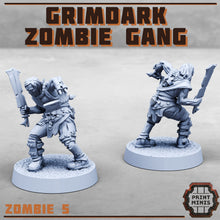 Load image into Gallery viewer, Grimdark Zombie Gang - Print Minis - Terrain Wargaming D&amp;D DnD 28mm 32mm 40mm 54mm