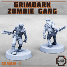 Load image into Gallery viewer, Grimdark Zombie Gang - Print Minis - Terrain Wargaming D&amp;D DnD 28mm 32mm 40mm 54mm