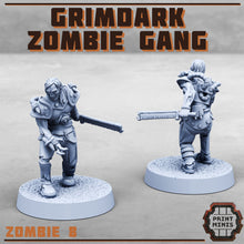Load image into Gallery viewer, Grimdark Zombie Gang - Print Minis - Terrain Wargaming D&amp;D DnD 28mm 32mm 40mm 54mm