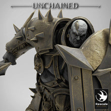 Load image into Gallery viewer, Olaf&#39;s Efreim Heavy Soldier - Shield Block - Unchained - Rescale Miniatures - Wargaming D&amp;D DnD