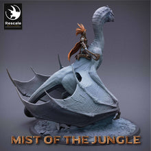 Load image into Gallery viewer, Prehistoric Wyvern Mounted Amazon General - Mist of the Jungle - Rescale Miniatures - Wargaming D&amp;D DnD
