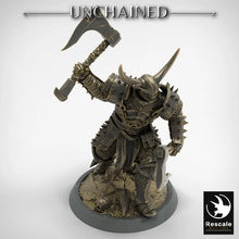 Load image into Gallery viewer, Olaf&#39;s Light Soldier with Dual Axes - Attack - Unchained - Rescale Miniatures - Wargaming D&amp;D DnD