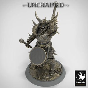 Olaf's Light Soldier with Drum - Unchained - Rescale Miniatures - Wargaming D&D DnD