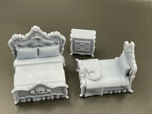 Load image into Gallery viewer, Bedroom Furniture - Trifolium Estate - Antigone Miniatures - Wargaming D&amp;D DnD, 28mm, 32mm, 40mm, 54mm, 75mm, 100mm, 125mm