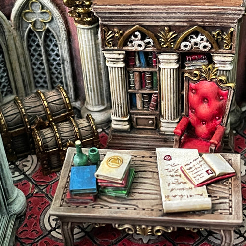 Study Furniture - Trifolium Estate - Antigone Miniatures - Wargaming D&D DnD, 28mm, 32mm, 40mm, 54mm, 75mm