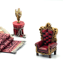 Load image into Gallery viewer, Throne Room Furniture - Trifolium Estate - Antigone Miniatures - Wargaming D&amp;D DnD, 28mm, 32mm, 40mm, 54mm