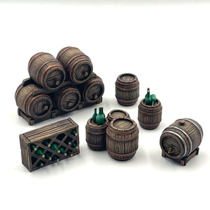 Wine Cellar - Trifolium Estate - Antigone Miniatures - Wargaming D&D DnD, 28mm, 32mm, 40mm, 54mm, 75mm