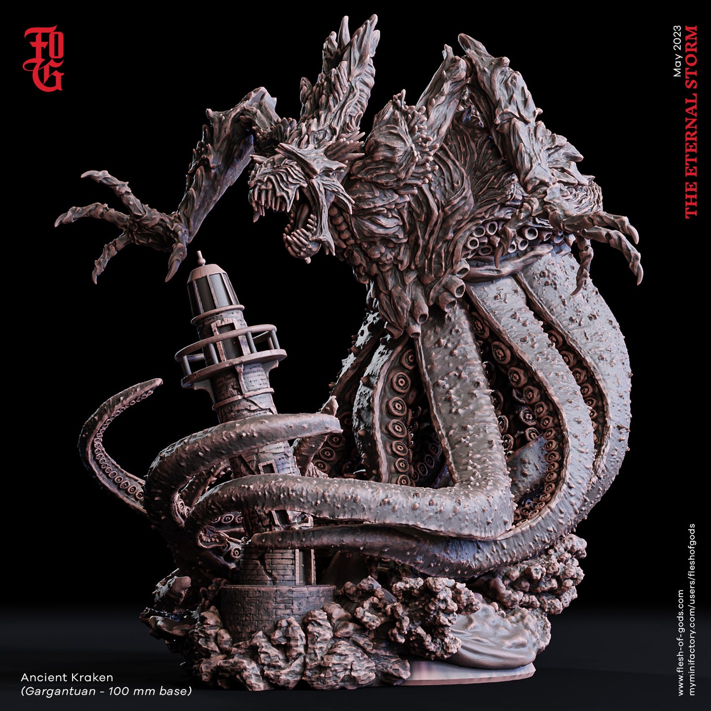 Ancient Kraken - The Eternal Storm - Flesh of Gods - Wargaming D&D DnD