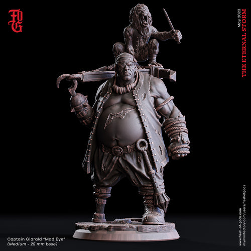Captain Glarald 'Mad Eye' - The Eternal Storm - Flesh of Gods - Wargaming D&D DnD