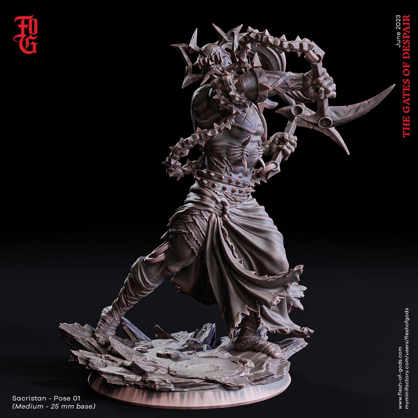 Sacristan 1 - The Gates of Despair - Flesh of Gods - Wargaming D&D DnD
