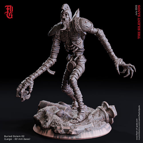 Buried Golem 2 - The Silent Sands - Flesh of Gods - Wargaming D&D DnD